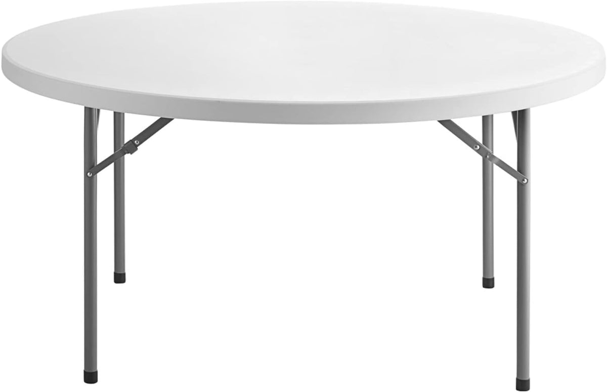 72-Inch Round Granite White Plastic Folding Table F389