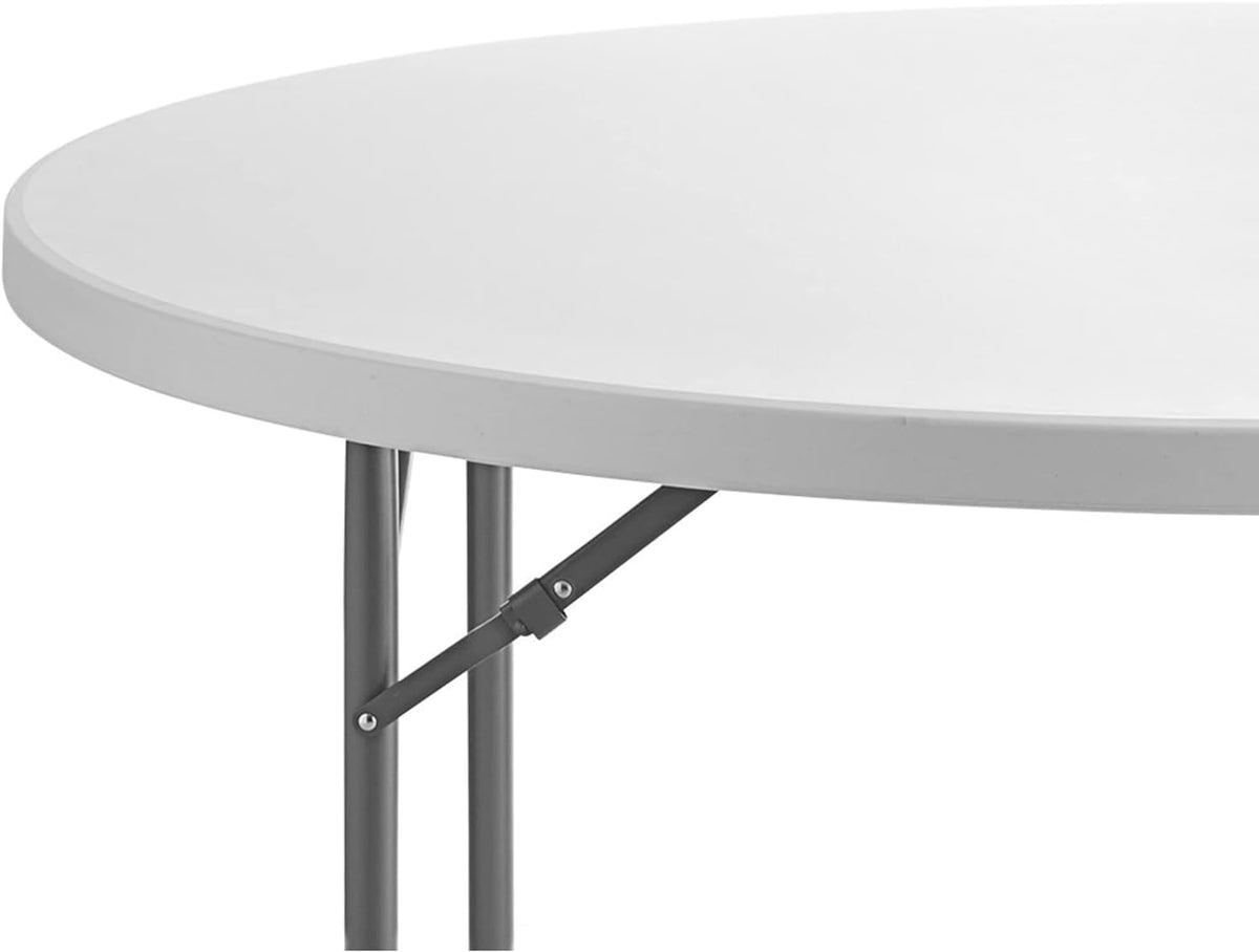72-Inch Round Granite White Plastic Folding Table F389