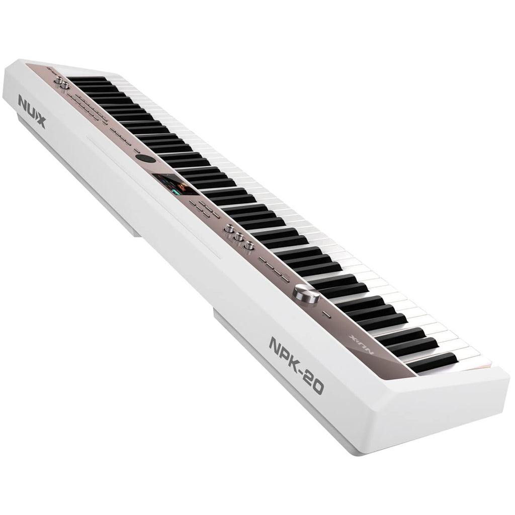 White 88-Key Portable Digital Piano U9810
