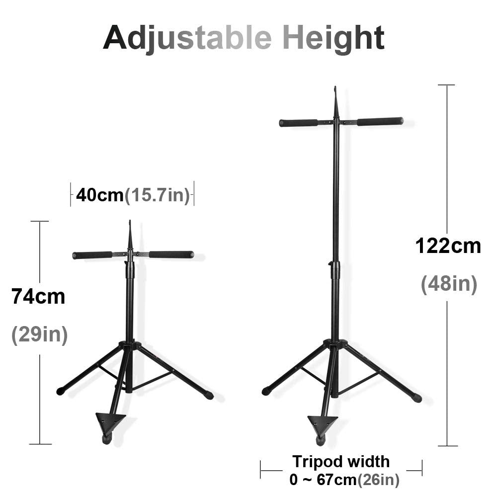 Adjustable Foldable Cello Stand with Bow Hook O77391