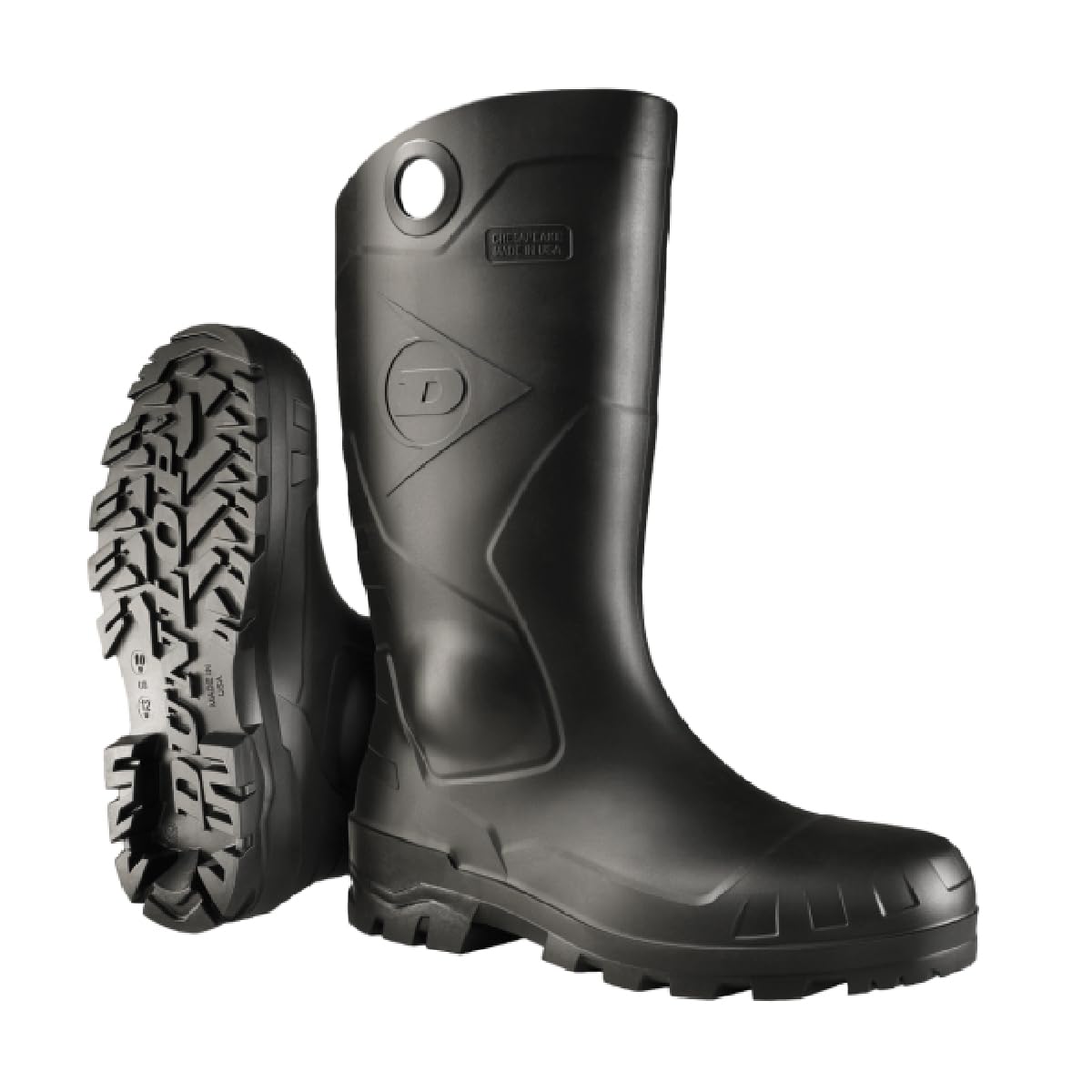 Black Rubber Boots L8166