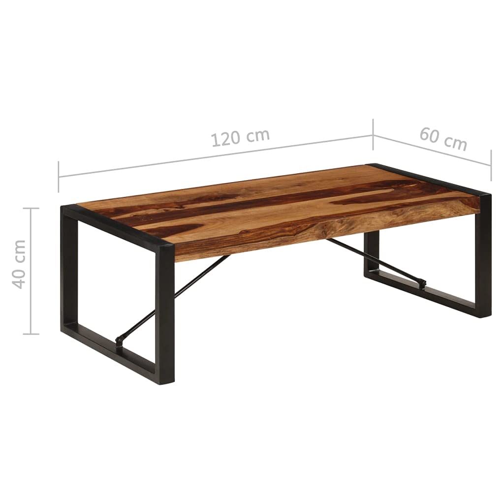 47.2"x23.6"x15.7" Solid Sheesham Wood Coffee Table S40443