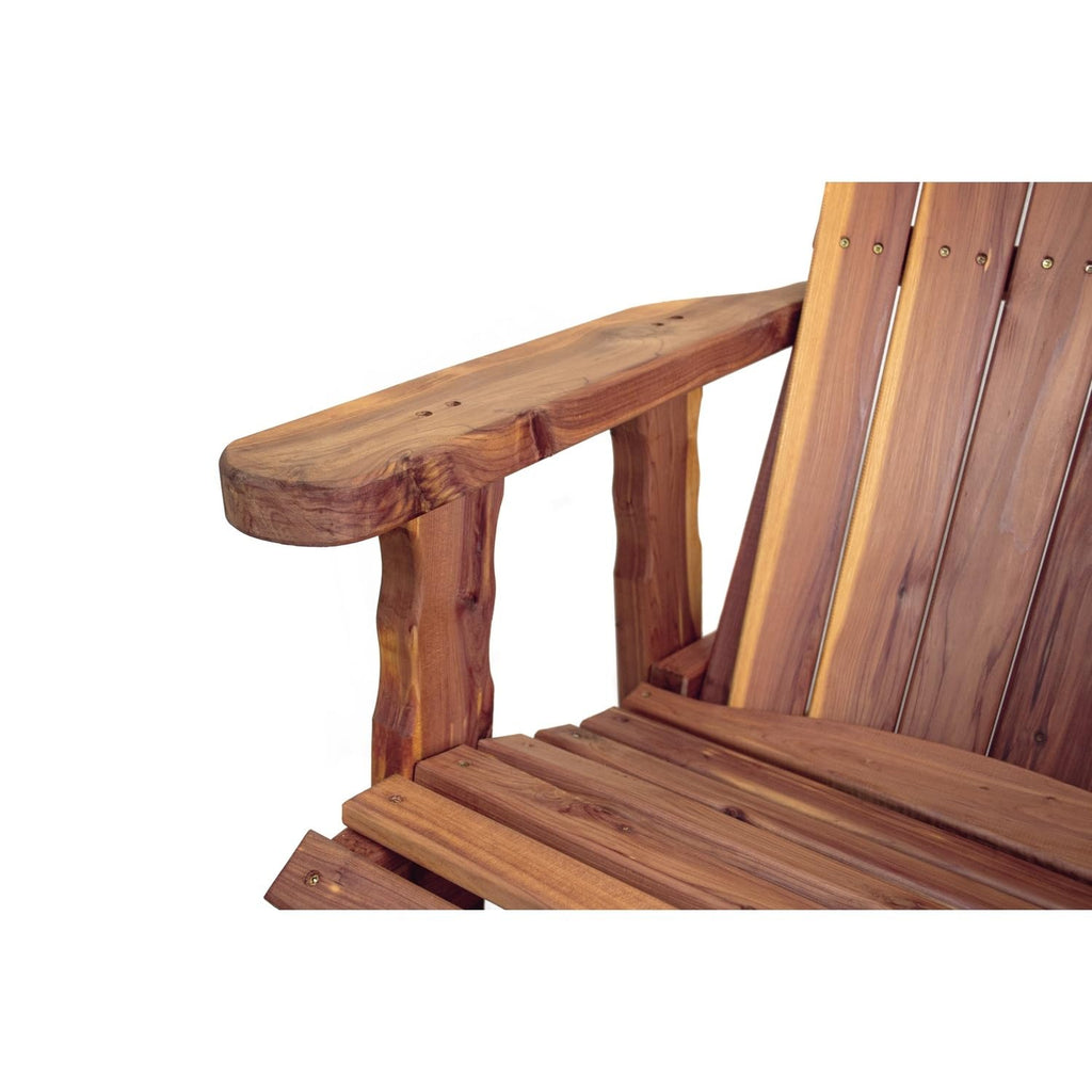 Cedar Adirondack Swivel Glider Outdoor Patio Chair G30699