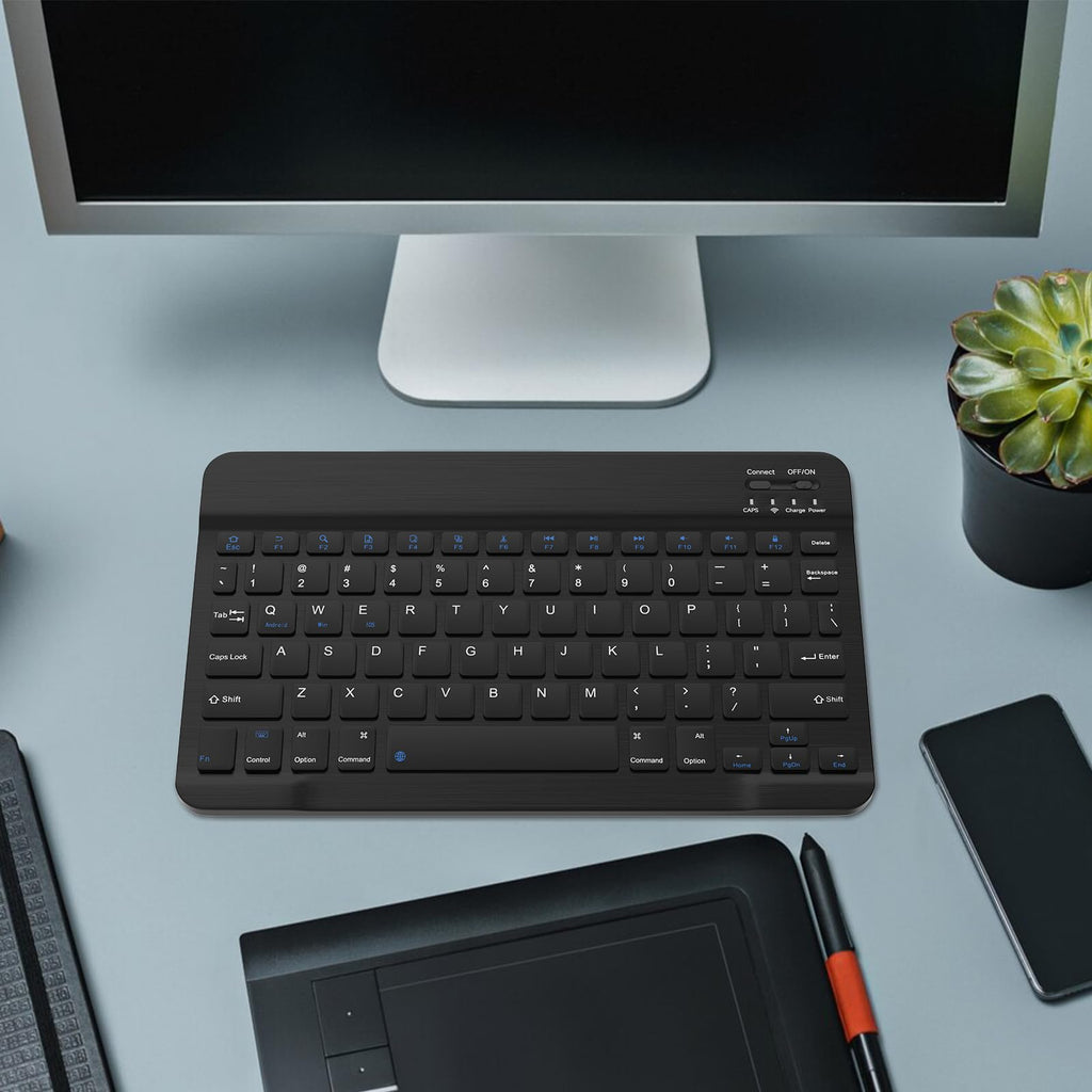 Black Rechargeable Bluetooth Keyboard and Mouse Combo E14905