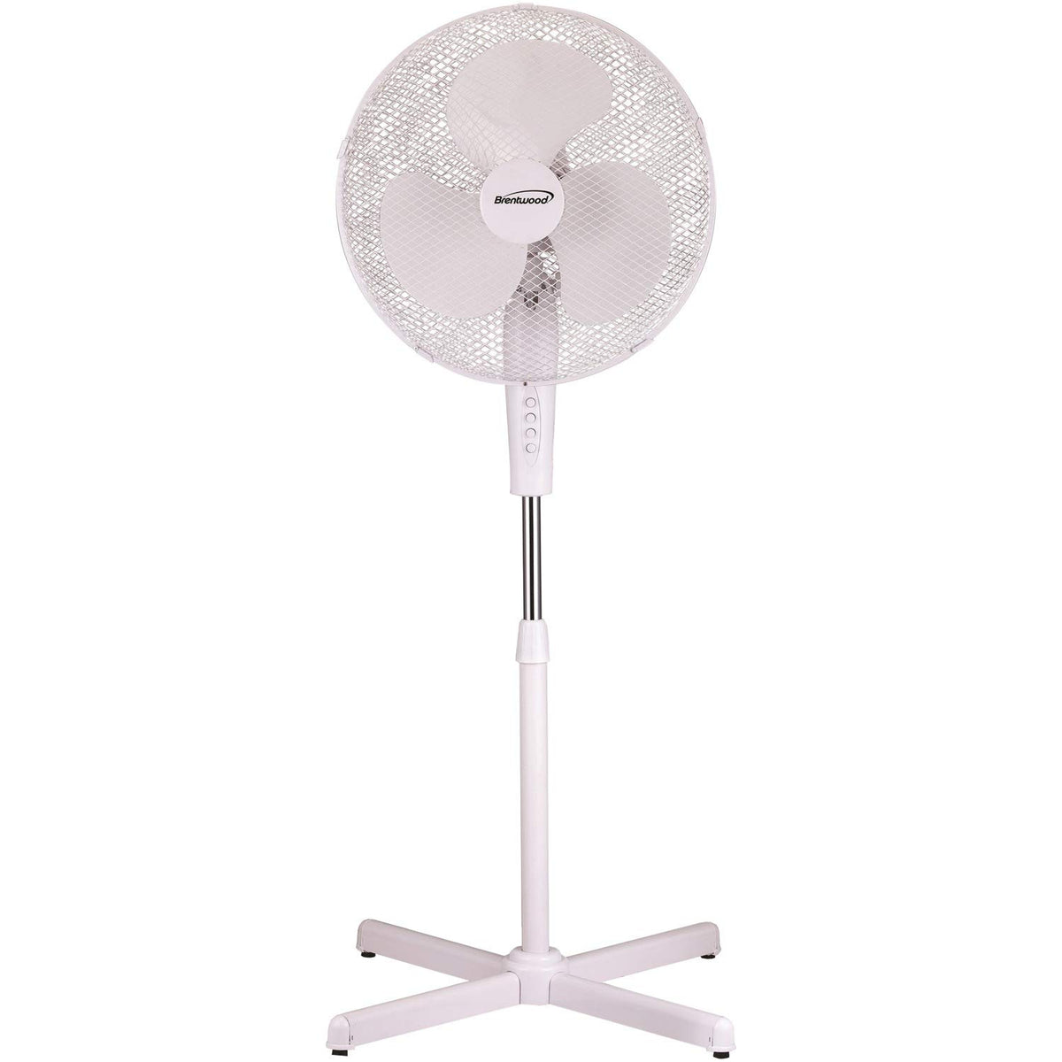 White 16-inch 3-Speed Oscillating Stand Fan Z49924