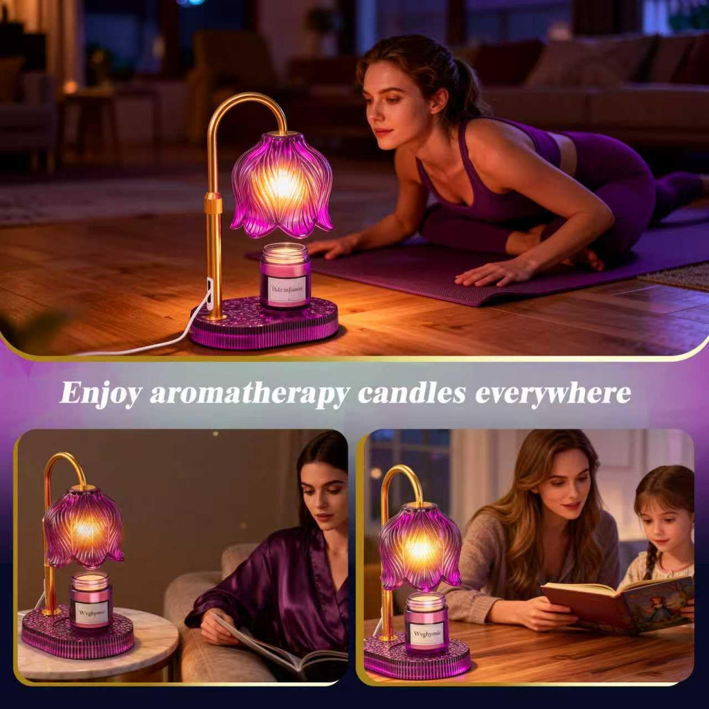 Flower Candle Warmer Lamp with Timer Z407