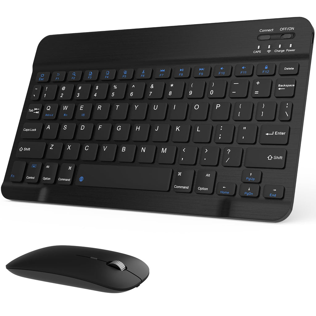 Black Rechargeable Bluetooth Keyboard and Mouse Combo E14905