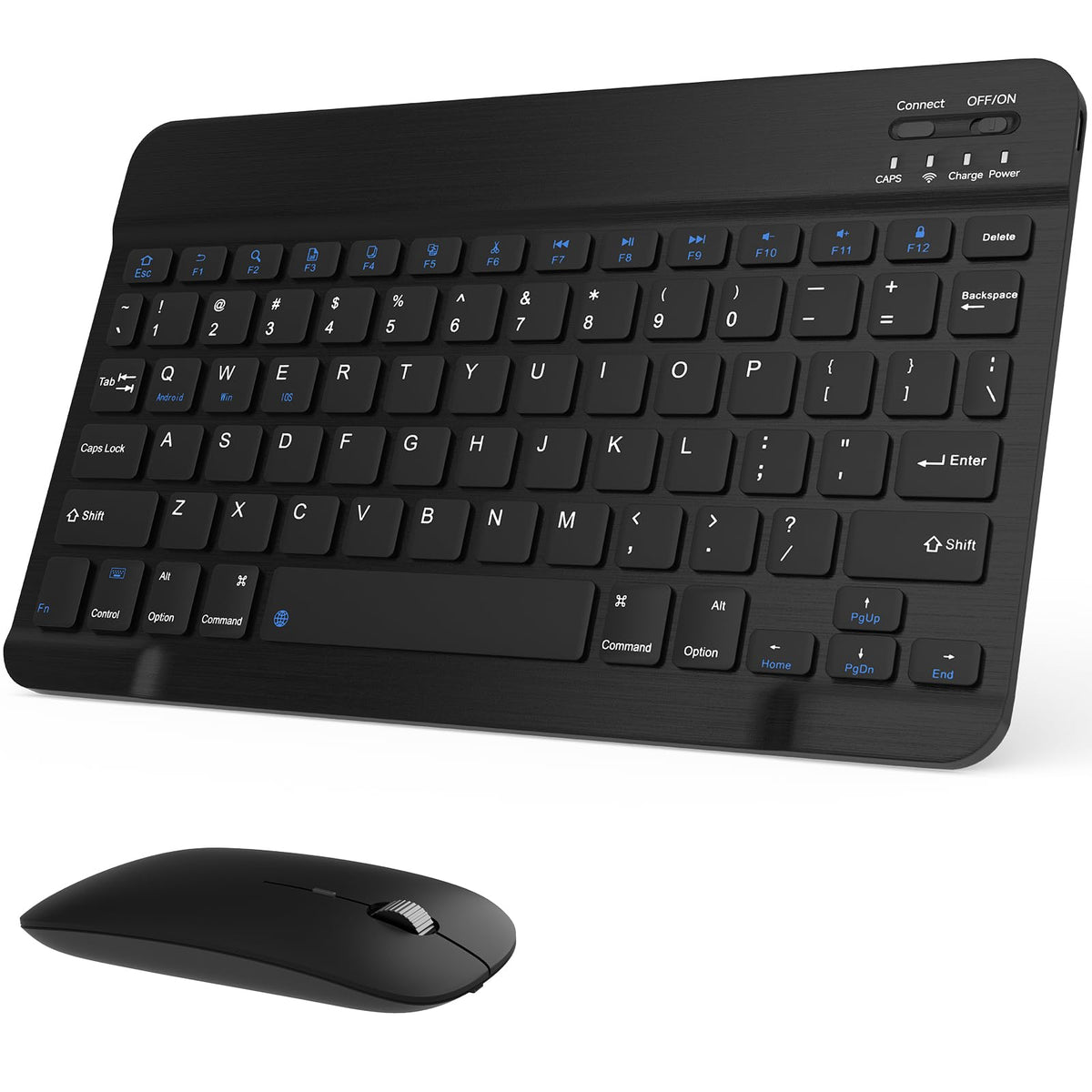 Black Rechargeable Bluetooth Keyboard and Mouse Combo E14905
