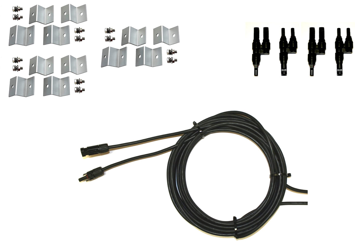 300 Watt Monocrystalline Solar Panel Kit with 1500W Power Inverter and 200ah AGM Battery T602