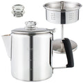 Stainless Steel Stove Top Percolator Coffee Pot 6 Cup I43599
