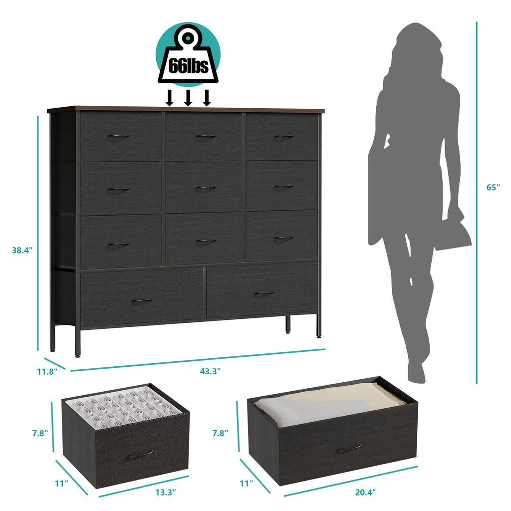 43.3" Wide 11 Drawer Dresser G546