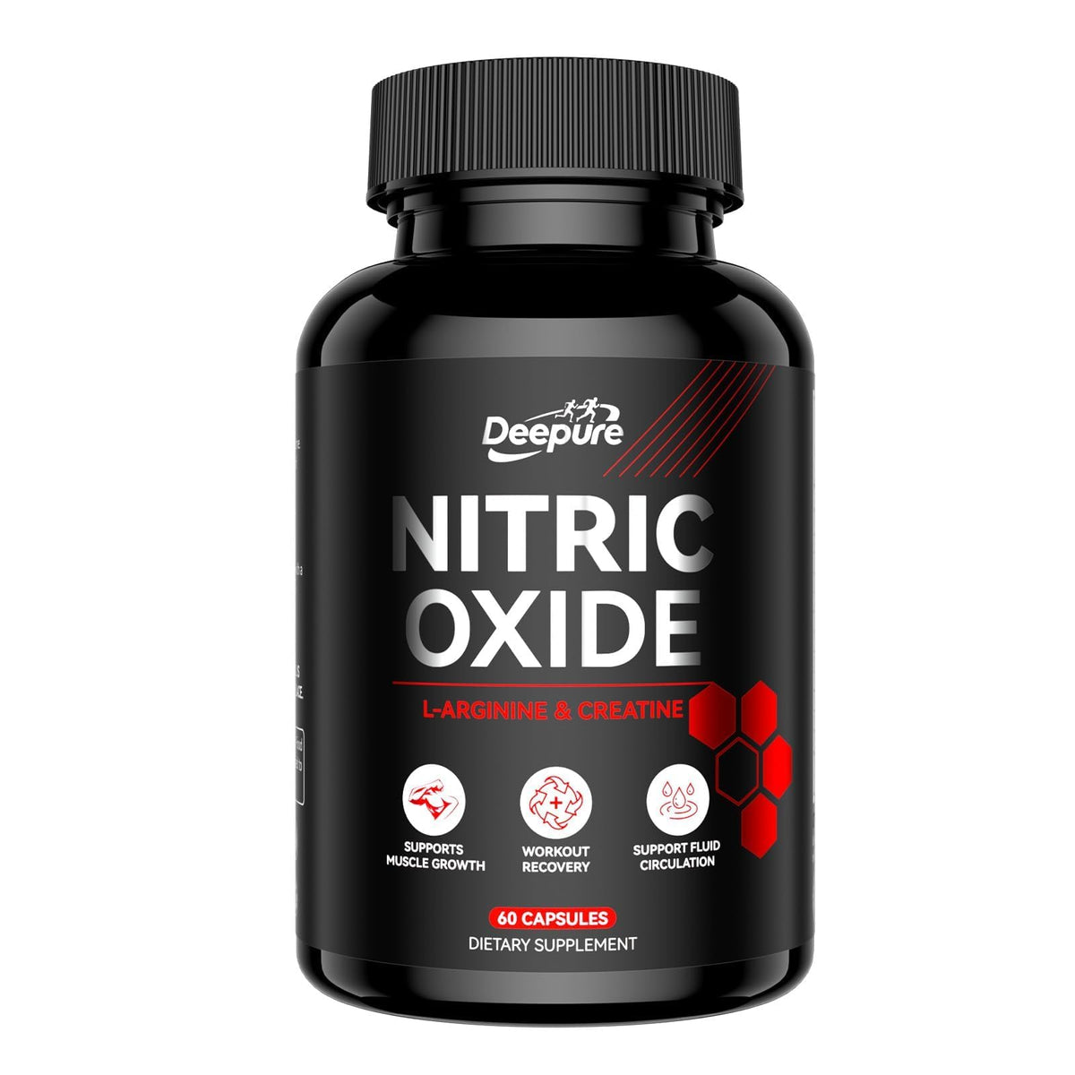 Nitric Oxide Booster with L-Arginine, Creatine, Citrulline & Beetroot, 60 Capsules P939681