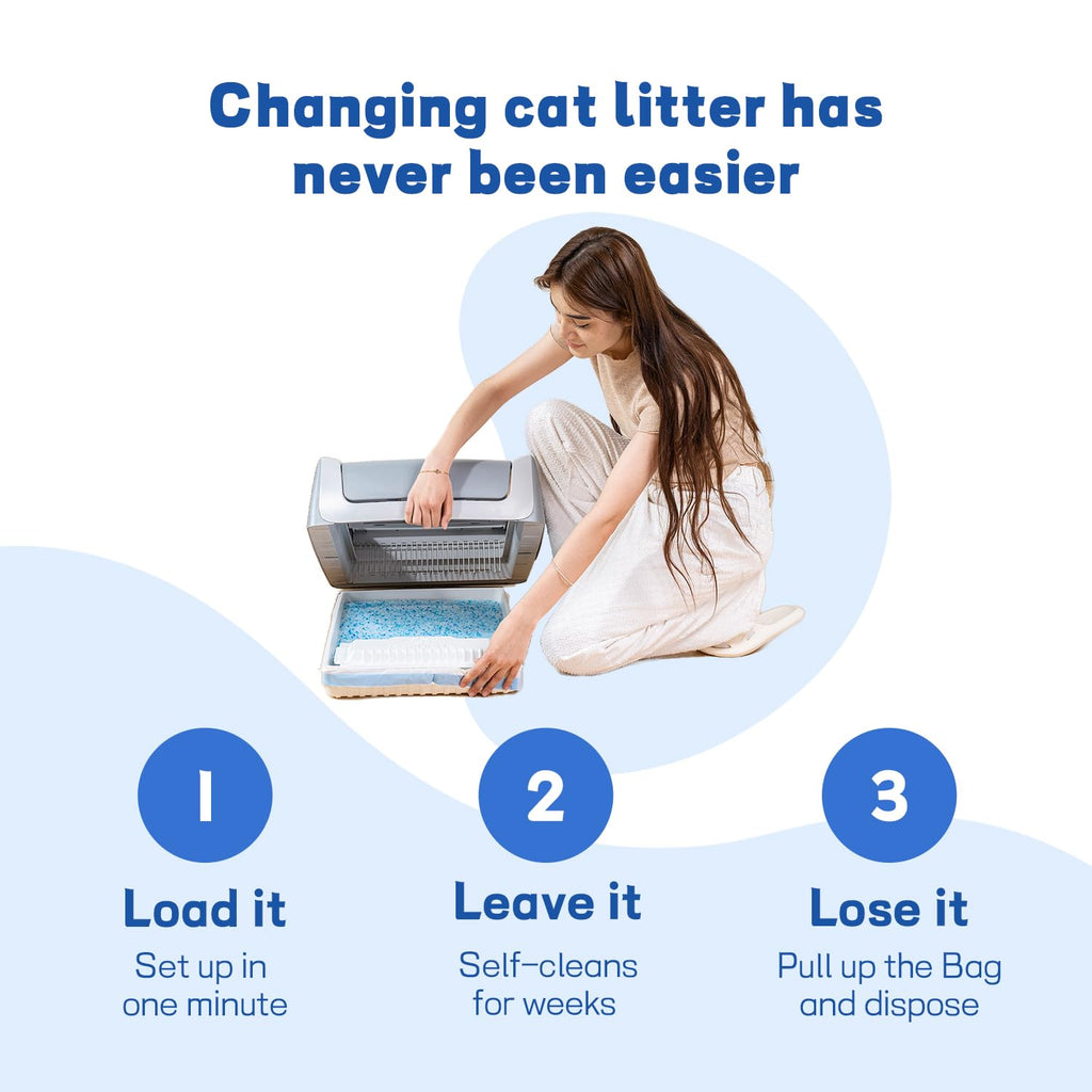 Crystal Cat Litter and Disposable Litter Trays 5 Sets N725888