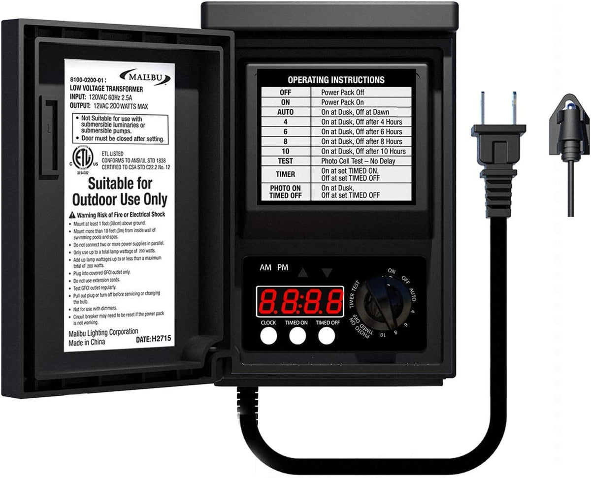200 Watt Low Voltage Landscape Lighting Transformer V64394