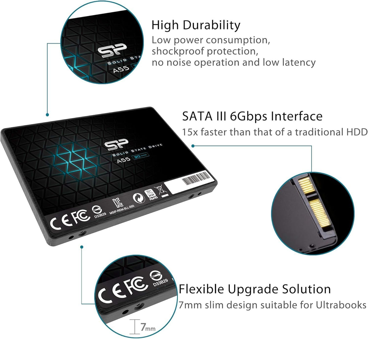 1TB 3D NAND SATA III 2.5" Internal Solid State Drive L990