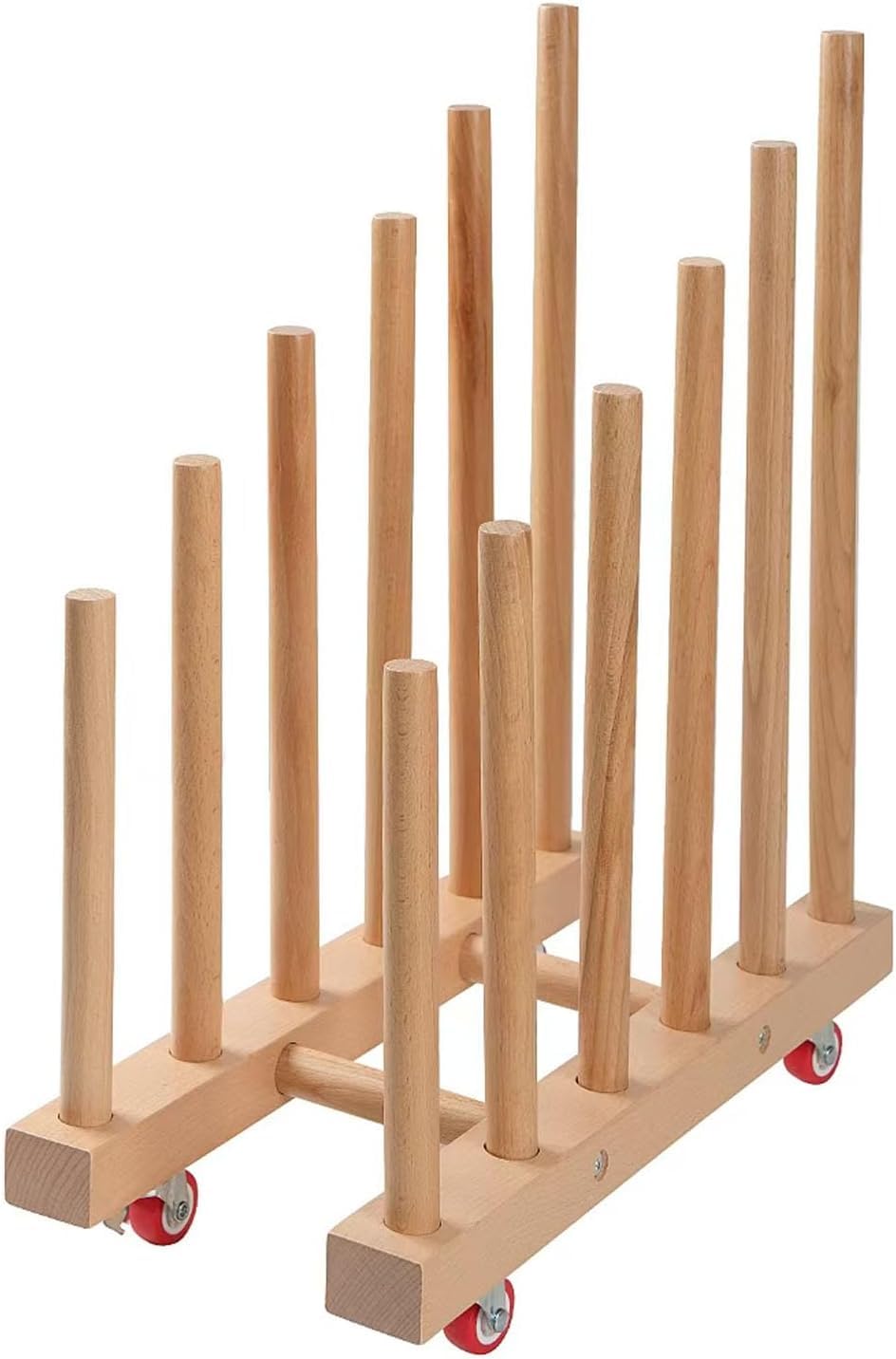Artwork Storage Rack with Brake Caster Wheels 12in K53946