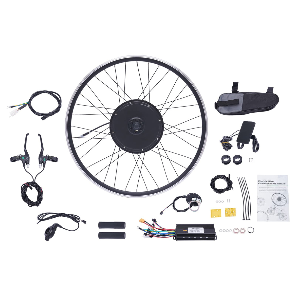 48V 1000W E-Bike Conversion Kit with Display Brushless Gearless Motor K716