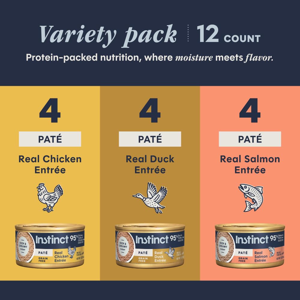 Grain Free Natural Wet Canned Cat Food 3 Ounce (Pack of 12) S687
