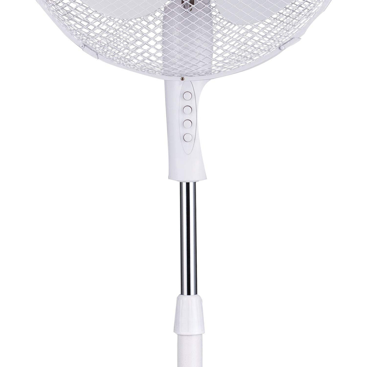 White 16-inch 3-Speed Oscillating Stand Fan Z49924