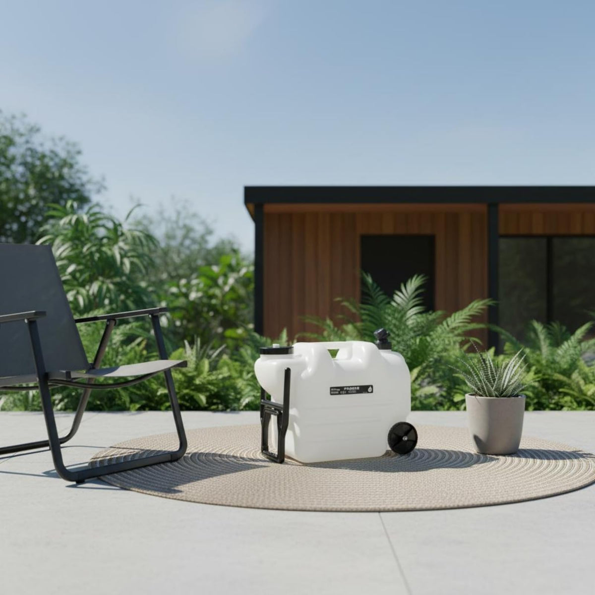 Portable Water Dispenser with Faucet Wheels Large Capacity C540445