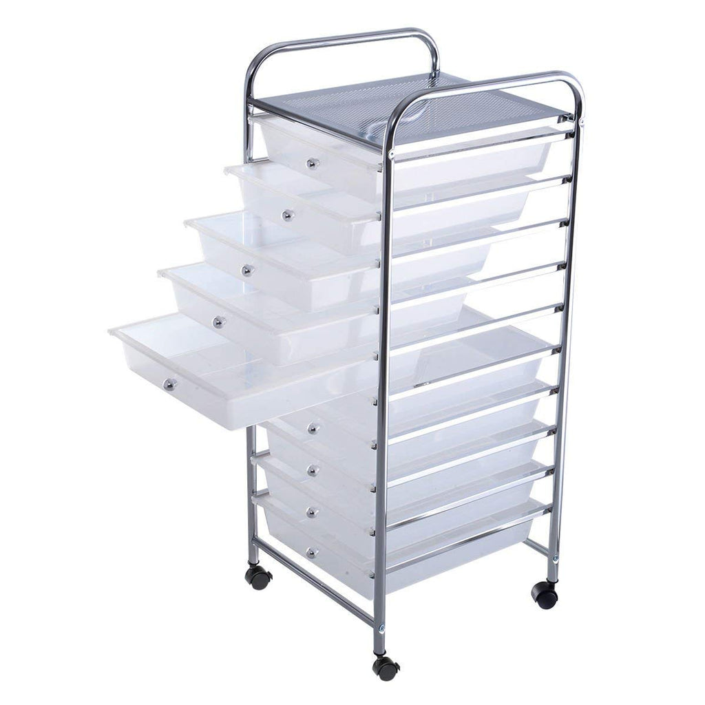 10 Drawer Rolling Storage Cart H7782
