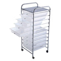 10 Drawer Rolling Storage Cart H7782