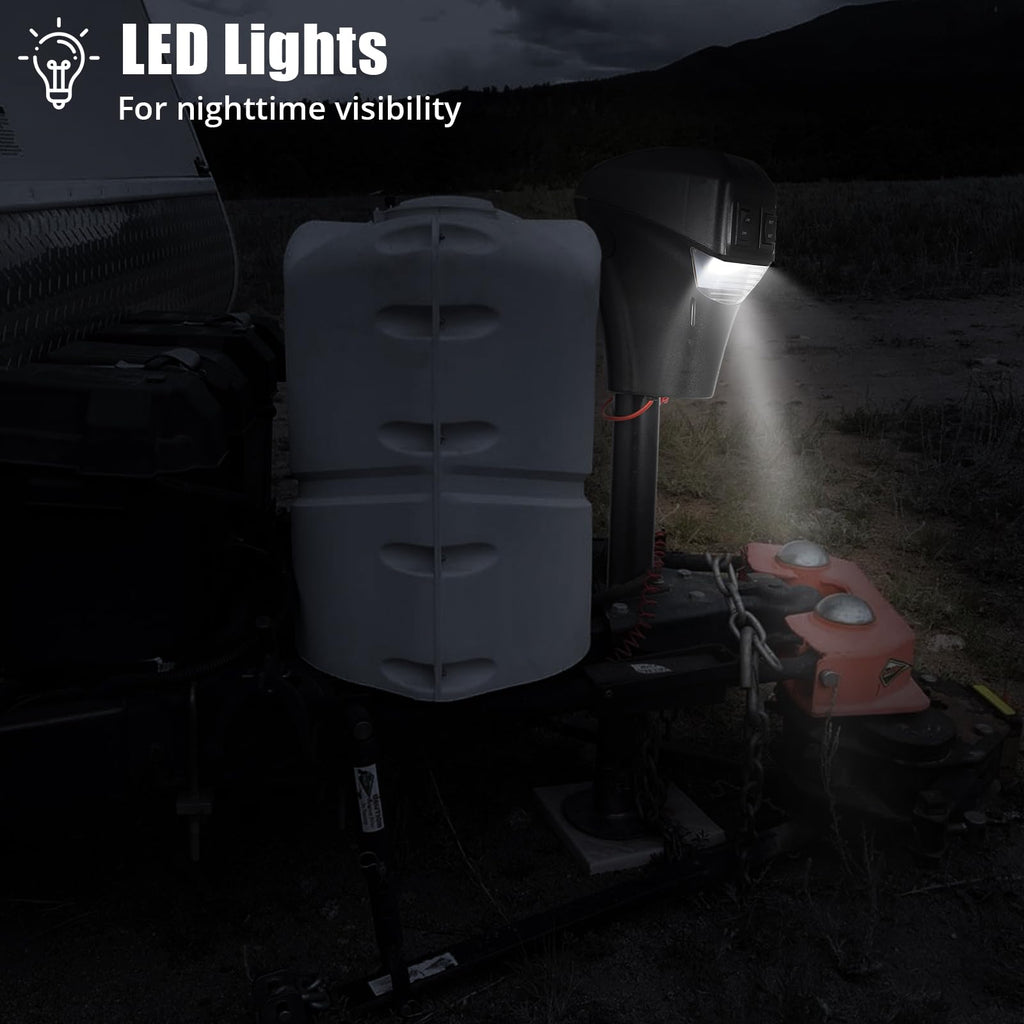 3500lbs 12V Electric Tongue Jack with LED M9497