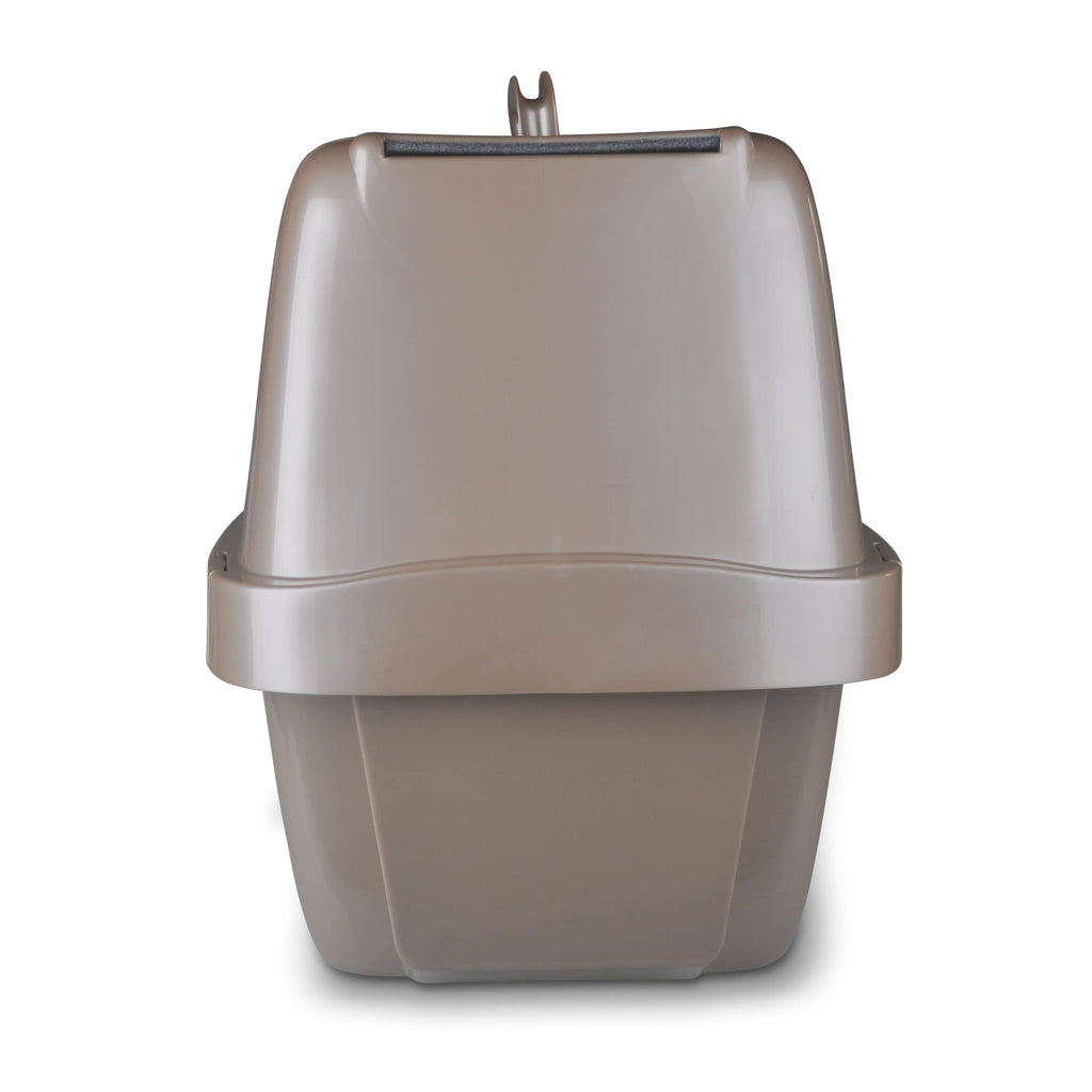Large Enclosed Sifting Cat Pan with Odor Door, Hooded, Beige W158775