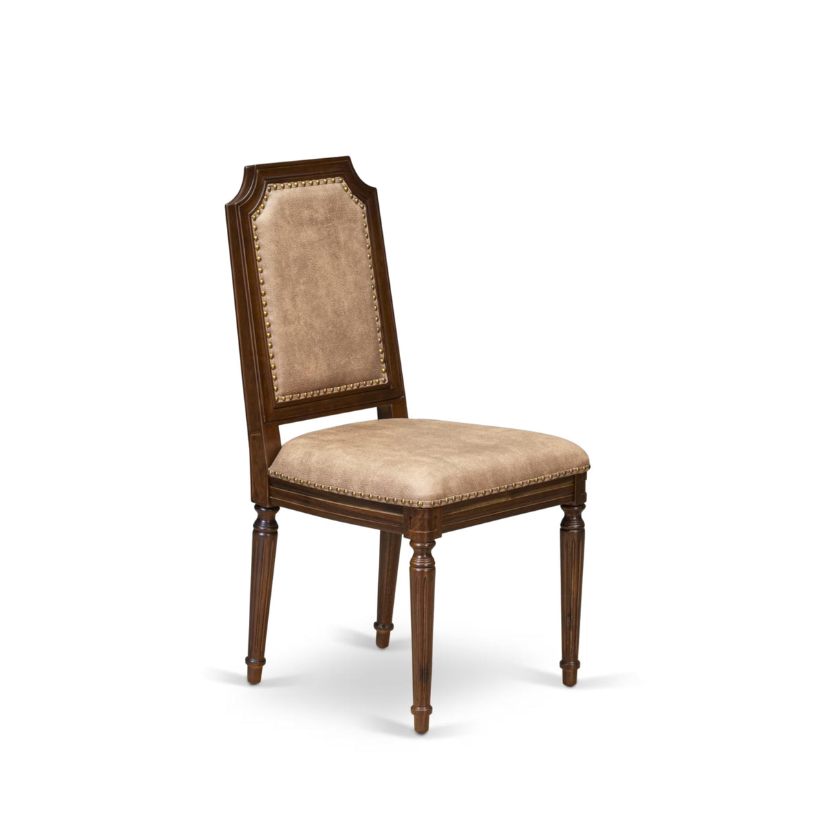 9 Piece Dining Table and 8 Beige Polyester Fabric Chairs K367
