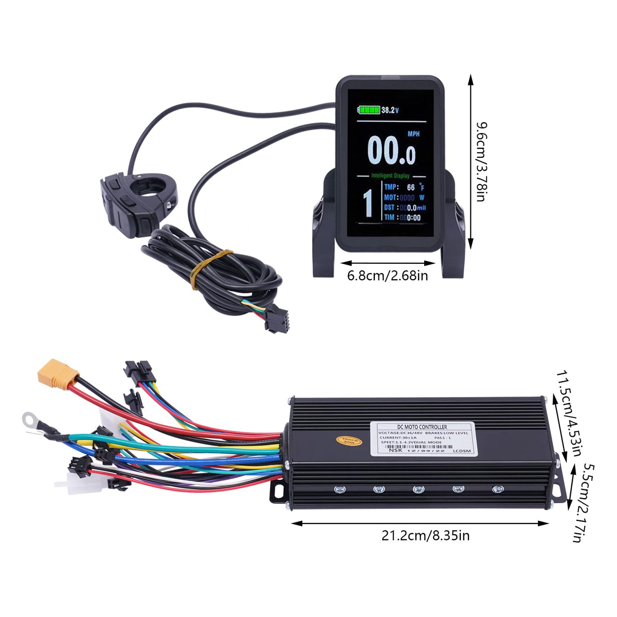 48V 1000W E-Bike Conversion Kit with Display Brushless Gearless Motor K716