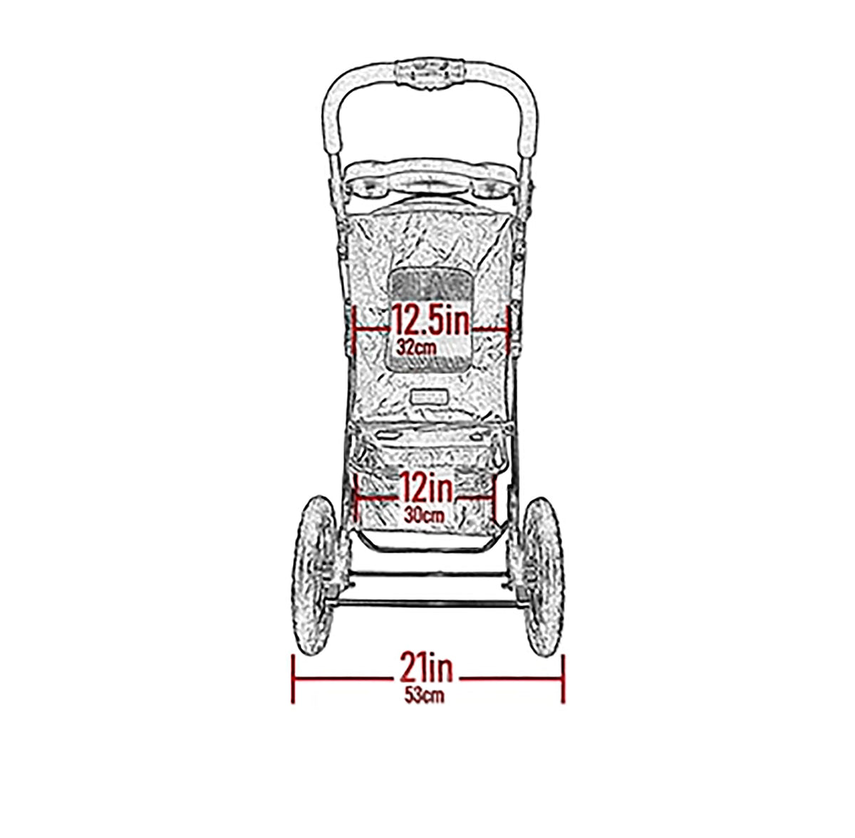 Spotted Pet Stroller T743318