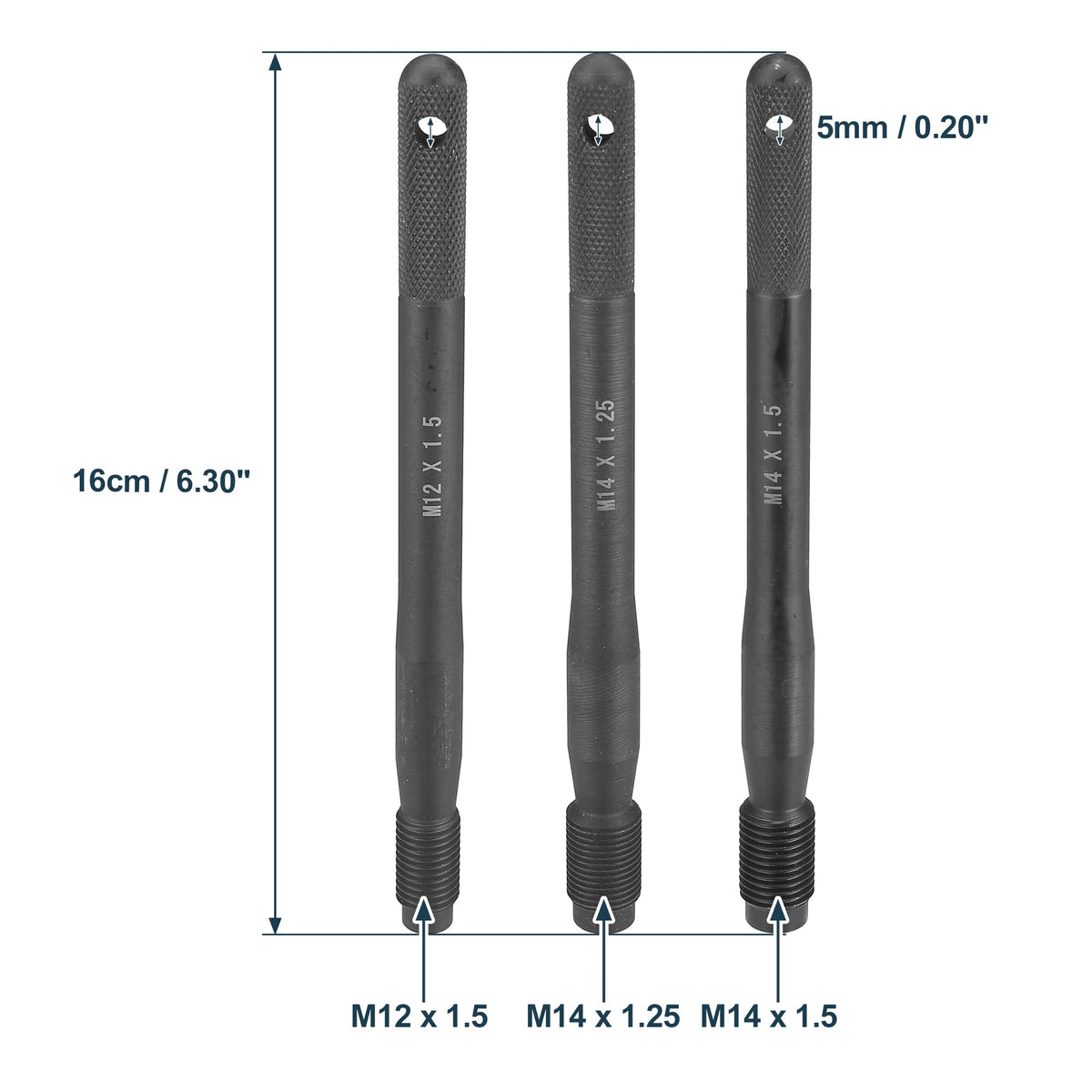 Black M12x1.5 M14x1.5 M14x1.25 Wheel Hangers Alignment Pin F689