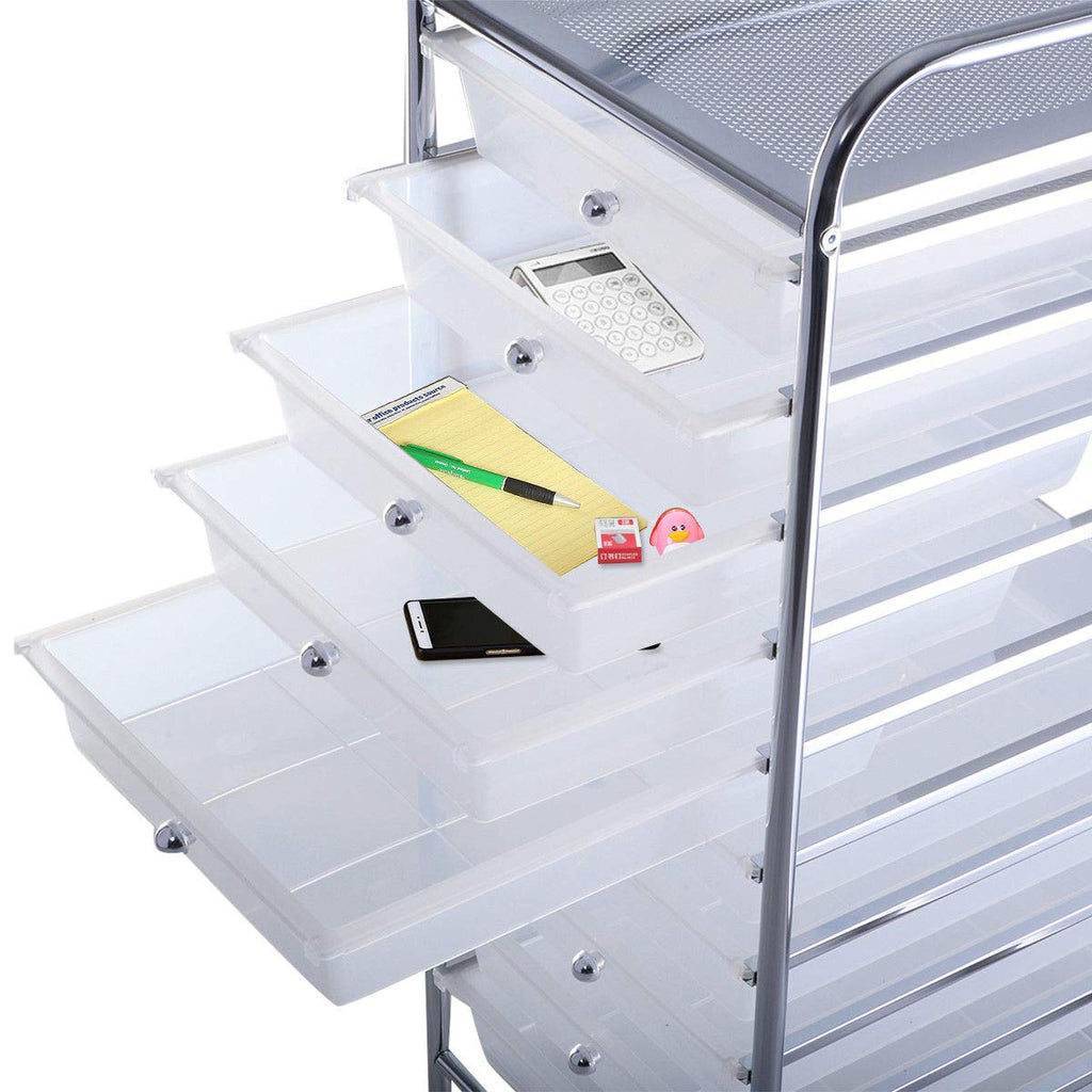 10 Drawer Rolling Storage Cart H7782