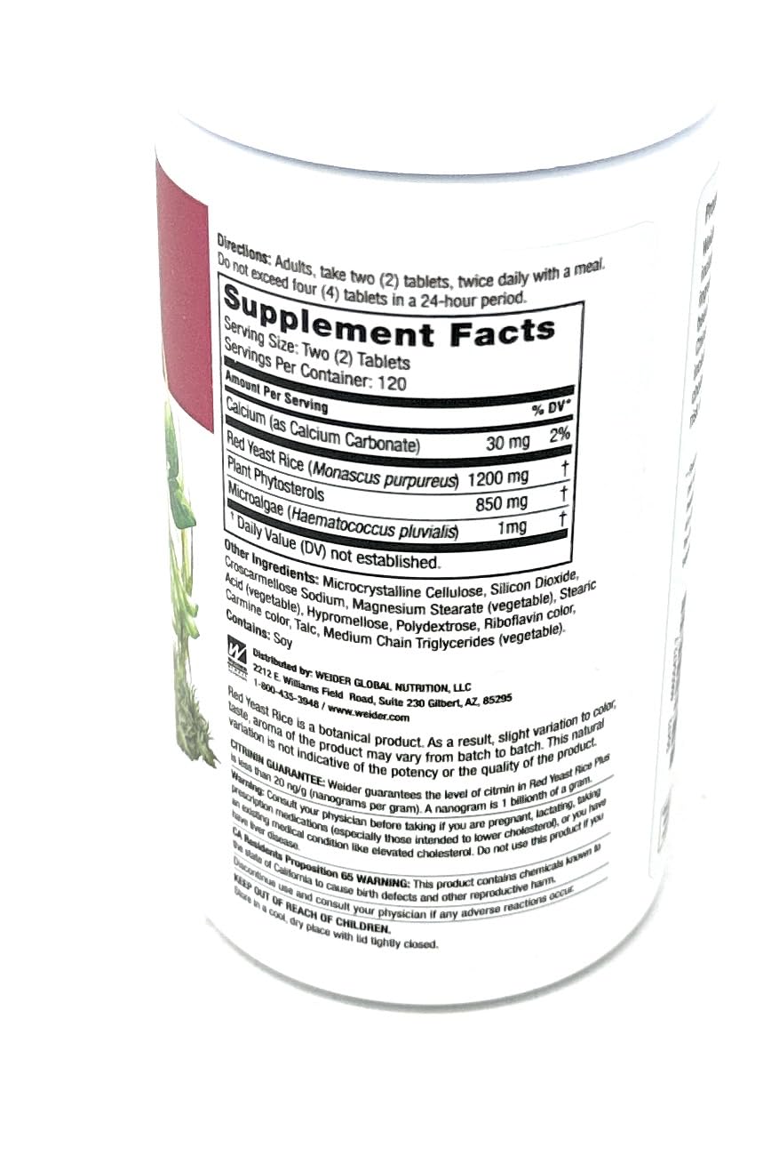 Red Yeast Rice 1200 mg 240 Tablets O878469