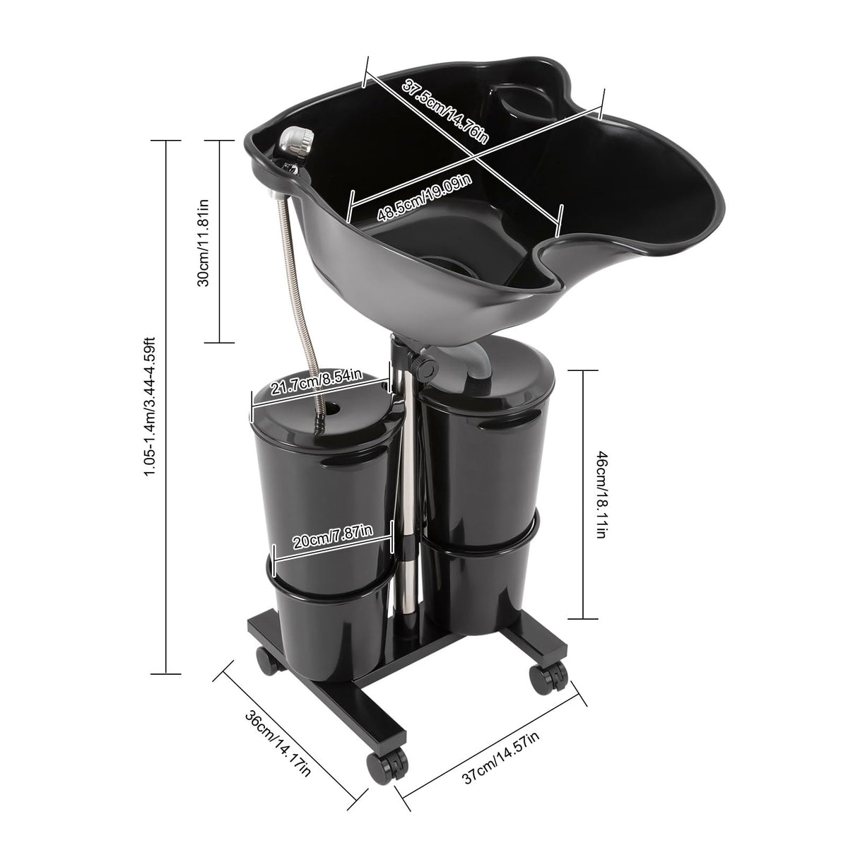 Portable Shampoo Bowl with Electric Pump A143808
