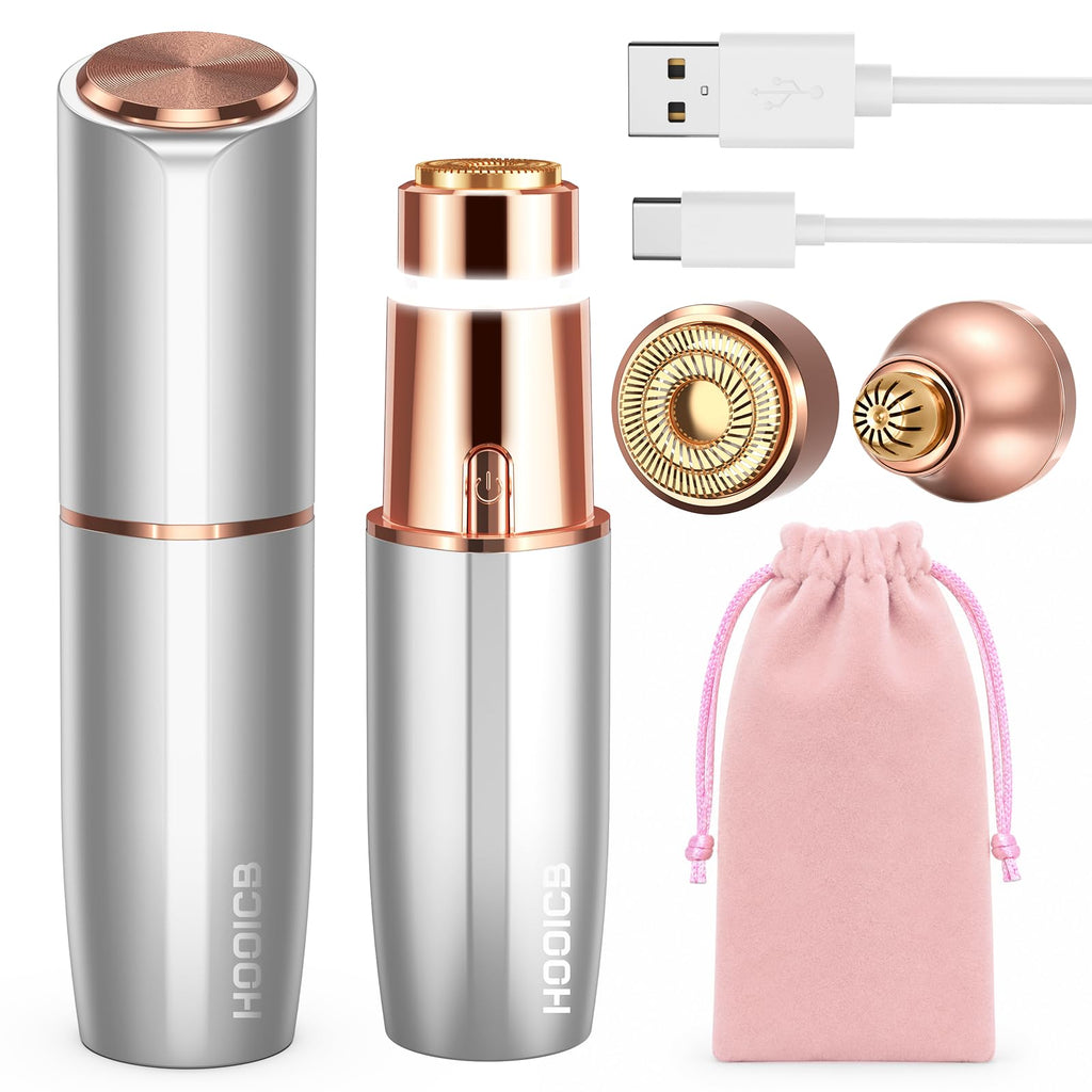 2-in-1 Electric Facial Hair Remover with LED Light Q3009