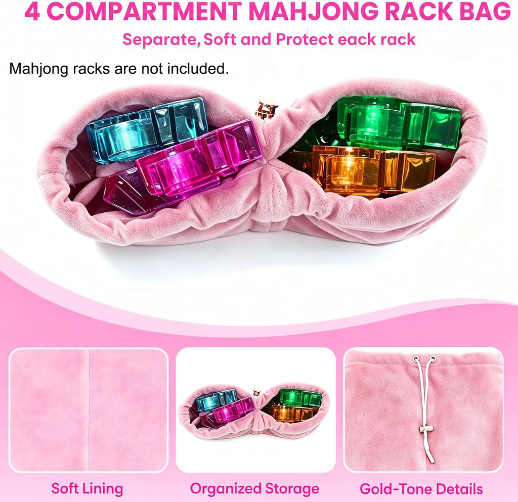 Mahjong Rack Storage Bag with 4 Dividers E800643