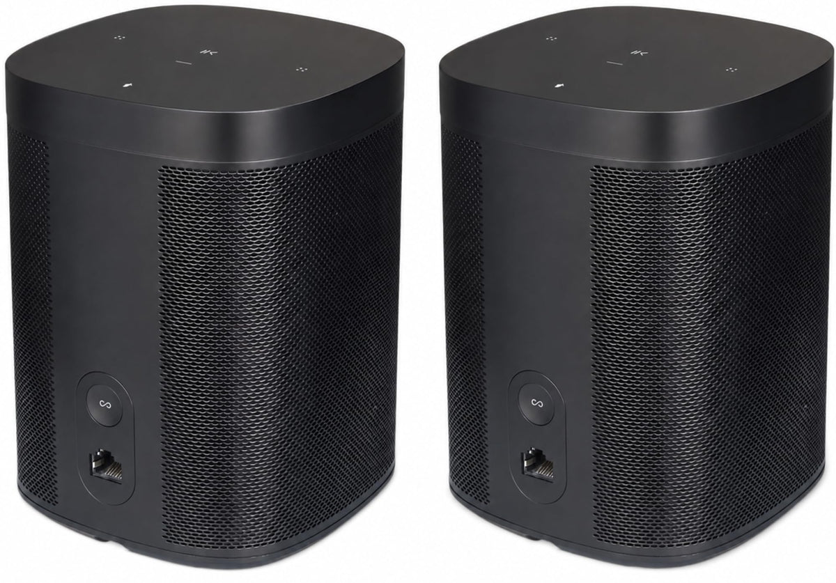 Black Voice Controlled Smart Speaker 2-Pack S51861