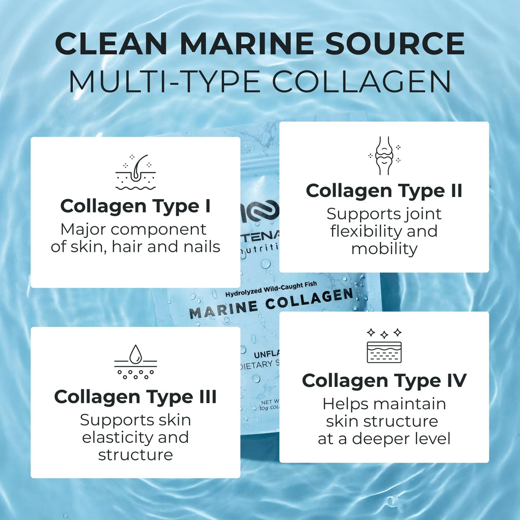 Unflavored Hydrolyzed Marine Collagen Peptides Powder 300g M8319