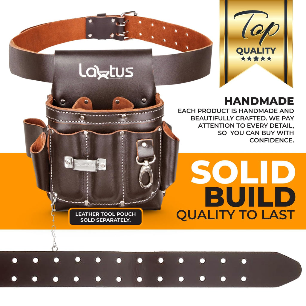 2" Heavy Duty Genuine Top-Grain Leather Tool Belt X973