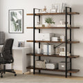5 Tier Rustic Open Bookshelf I245