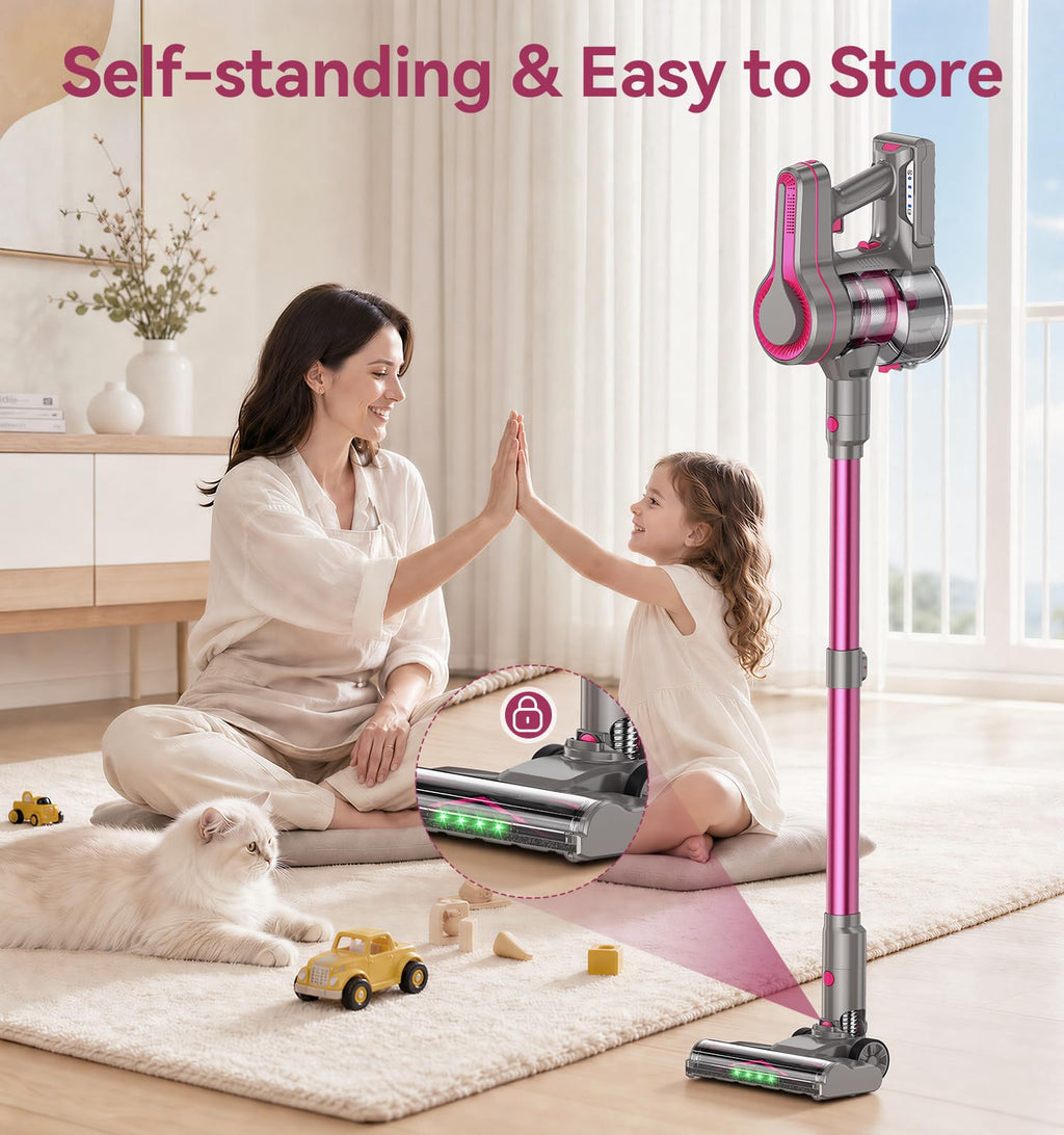 600W/50Kpa Cordless Stick Vacuum Cleaner H456