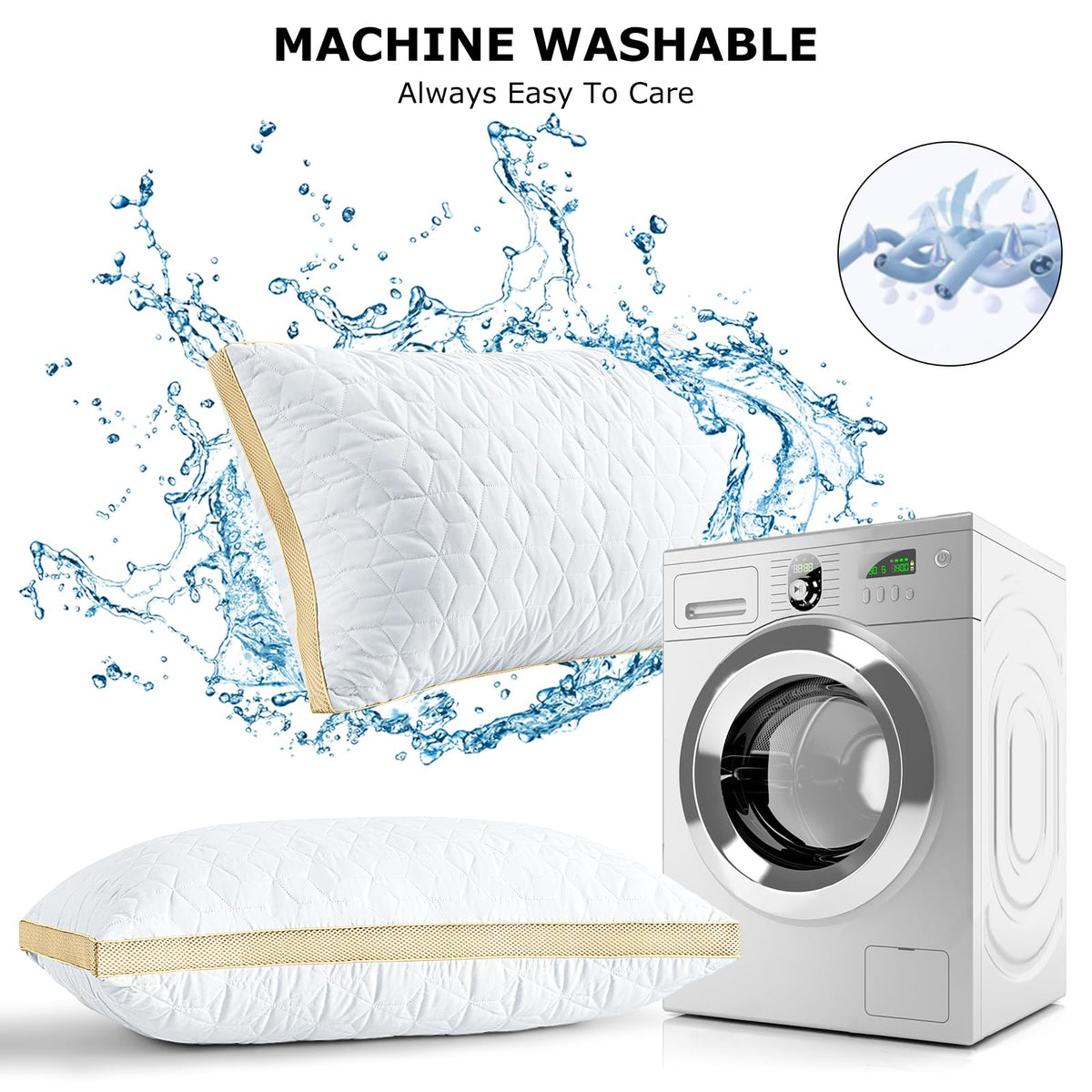 King Size Cooling Down Alternative Pillows Set of 2 B50353
