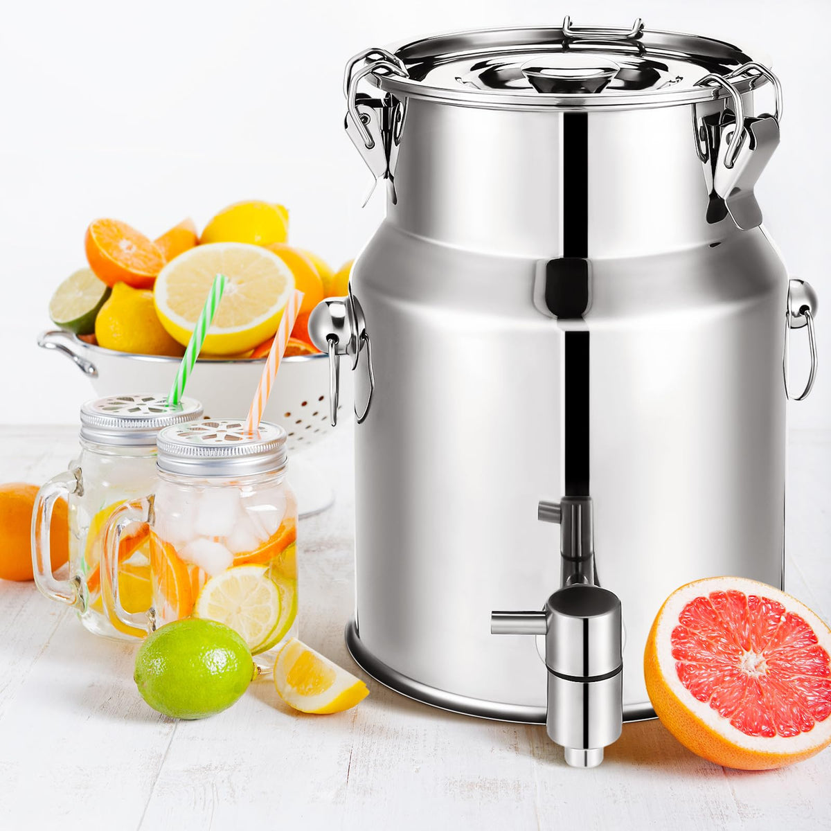 1.3 Gallon Stainless Steel Water Dispenser with Spigot J59743
