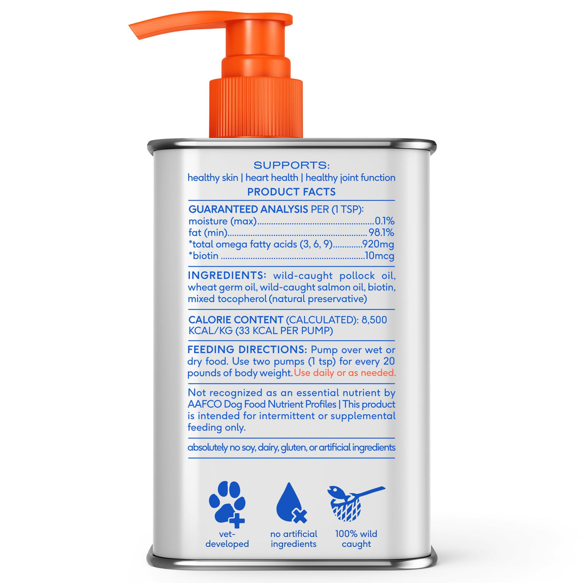 Omega 3 Fish Oil for Dogs & Cats 8oz G2233