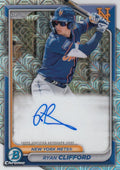 2024 Bowman Chrome Mega Box Prospect Autograph Mojo Refractor Baseball Trading Card N400849