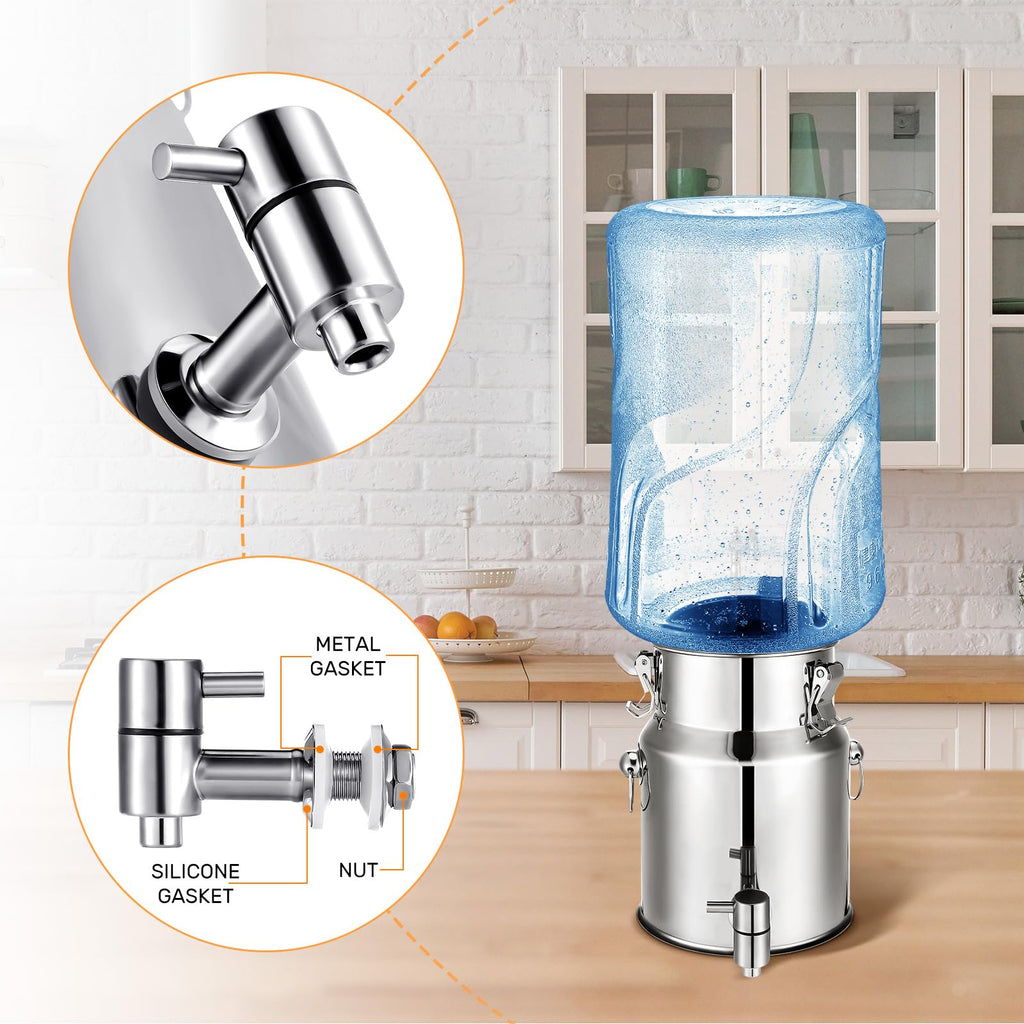 1.3 Gallon Stainless Steel Water Dispenser with Spigot J59743