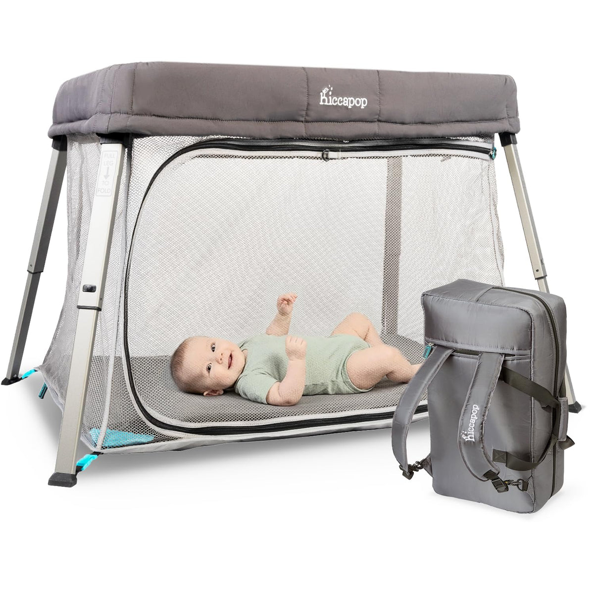 Portable Travel Crib with Carry Bag N374480