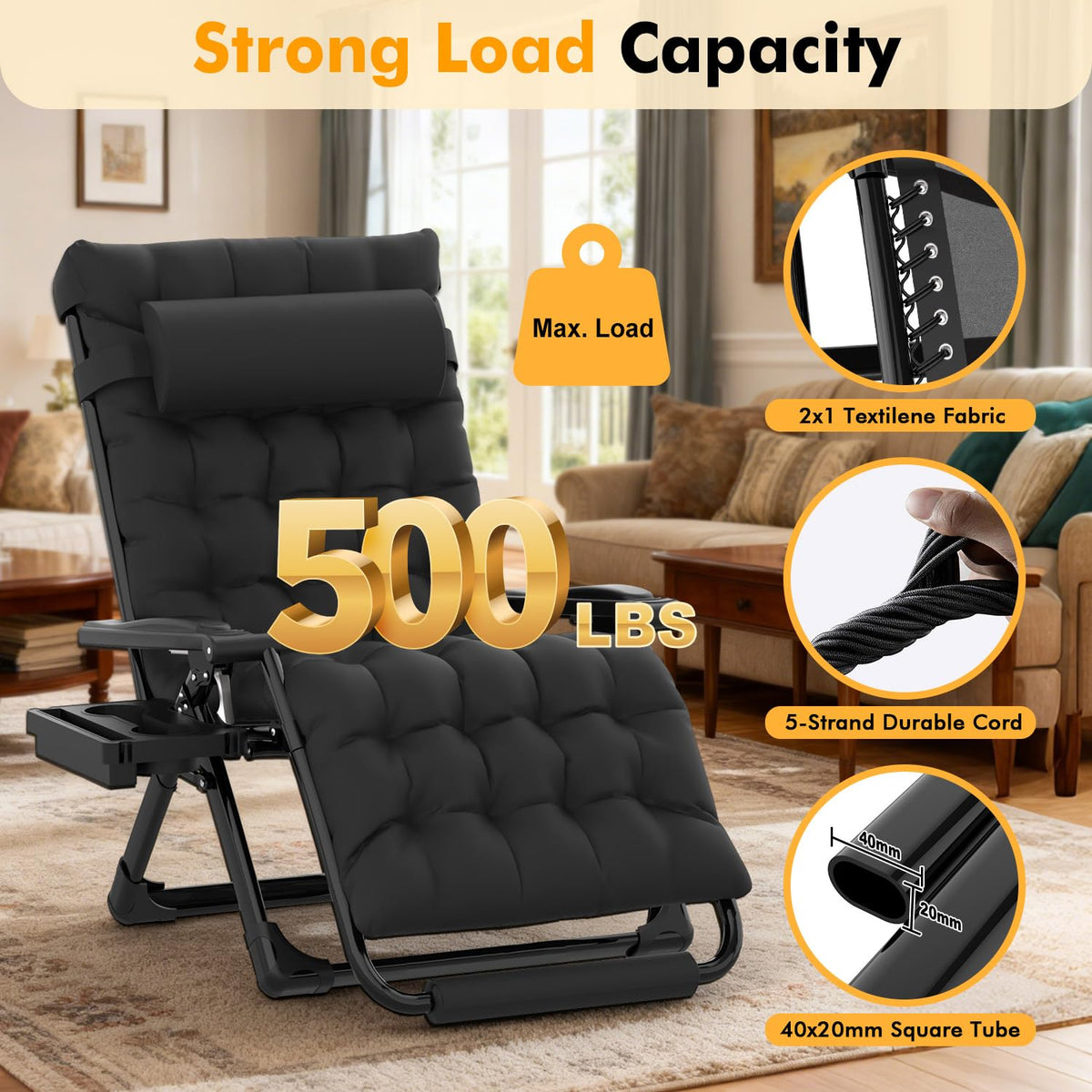 Oversized Zero Gravity Chair H61587