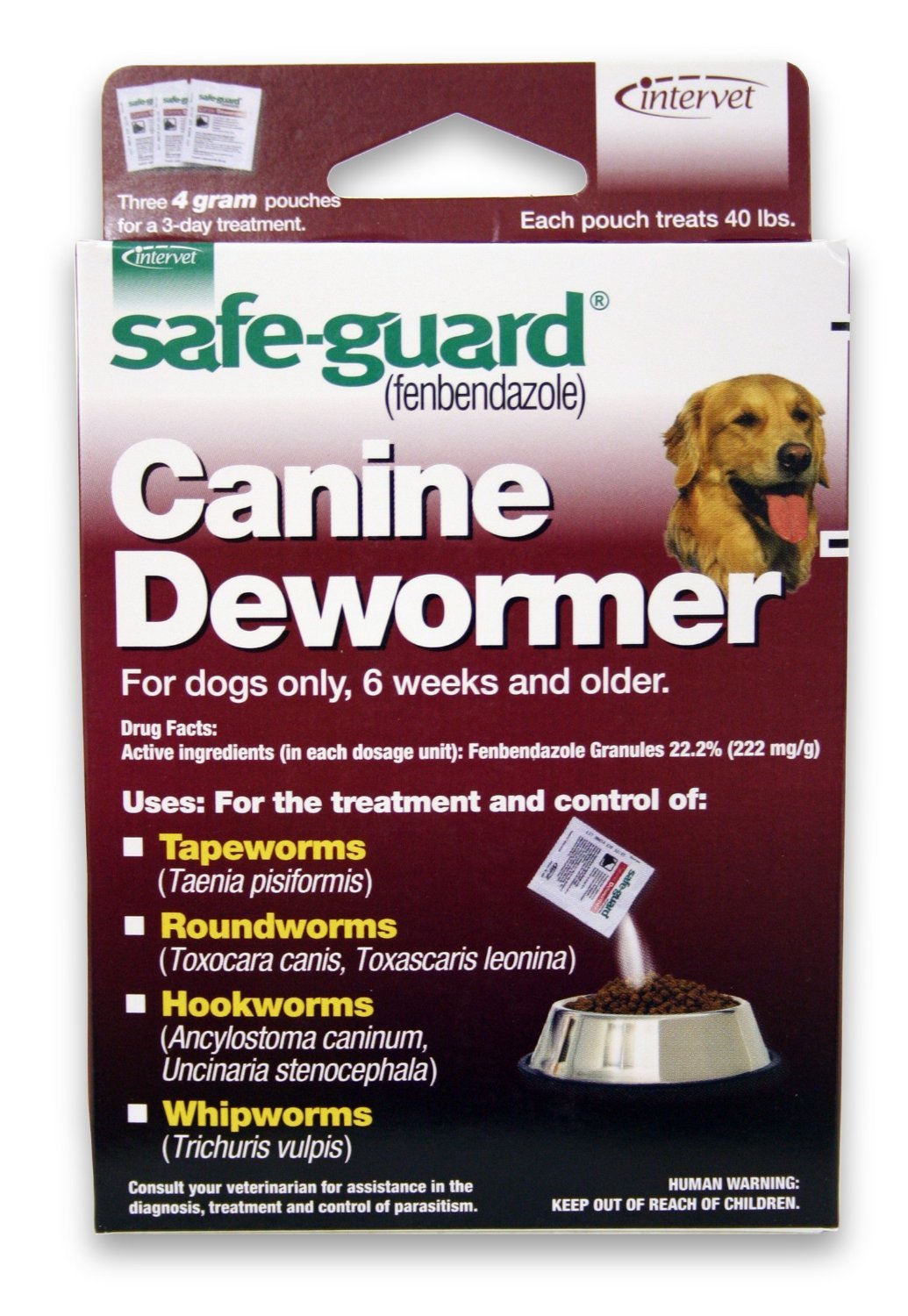 Canine Dewormer for Large Dogs 4-Gram Pack of 2 V306